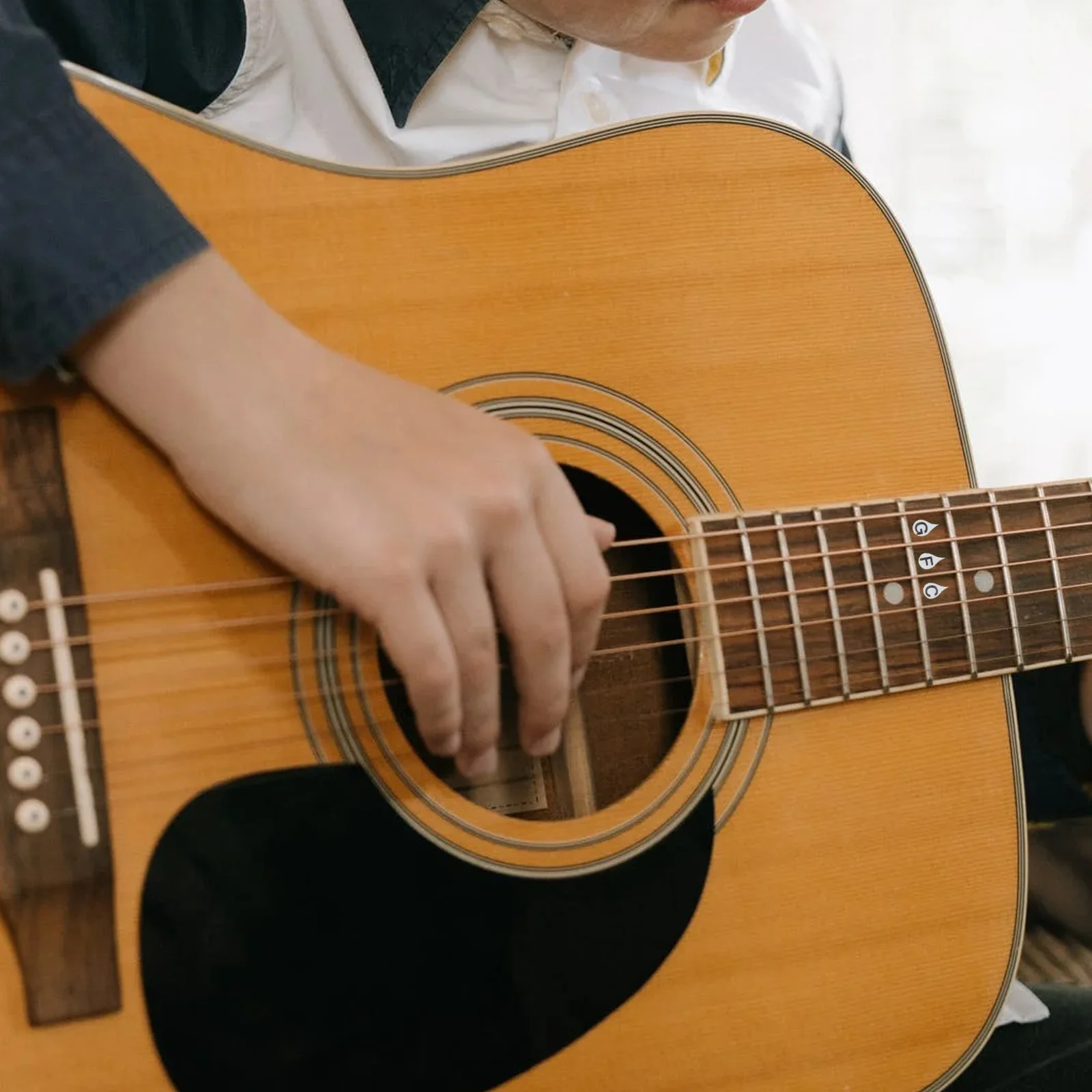 2 قطعة ملصقات مقياس الغيتار العملي الأصابع الشارات للمبتدئين الاطفال التعلم أداة ممارسة ملحق الموسيقى التدريس المعونة