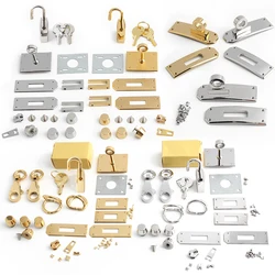 Stainless Steel Bag Locks Clasp Bag Lcok Set For Handbag Purse Tote Closures Snap Clasps DIY Craft Hardware Case Bag Accessories