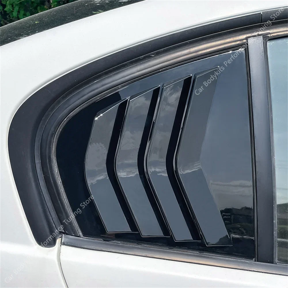 For BMW E90 Car Styling Rear Window Louvers 3 Series 320i 325i 320d 330i 335i Rear Triangle Window Shade Spoiler Bodykits 05-12