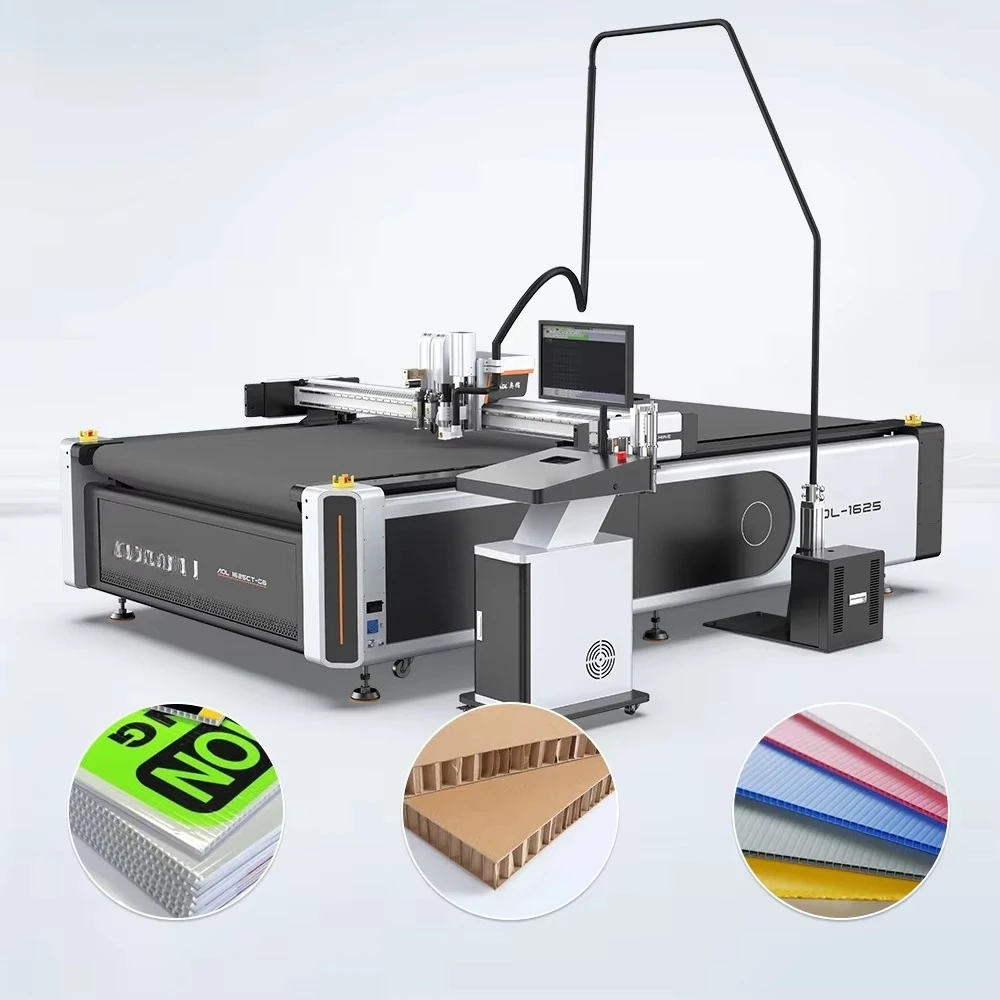 AOL 1625 Cnc Digital Oscillating Double Heads Drag Knife Paper Cutting Machine