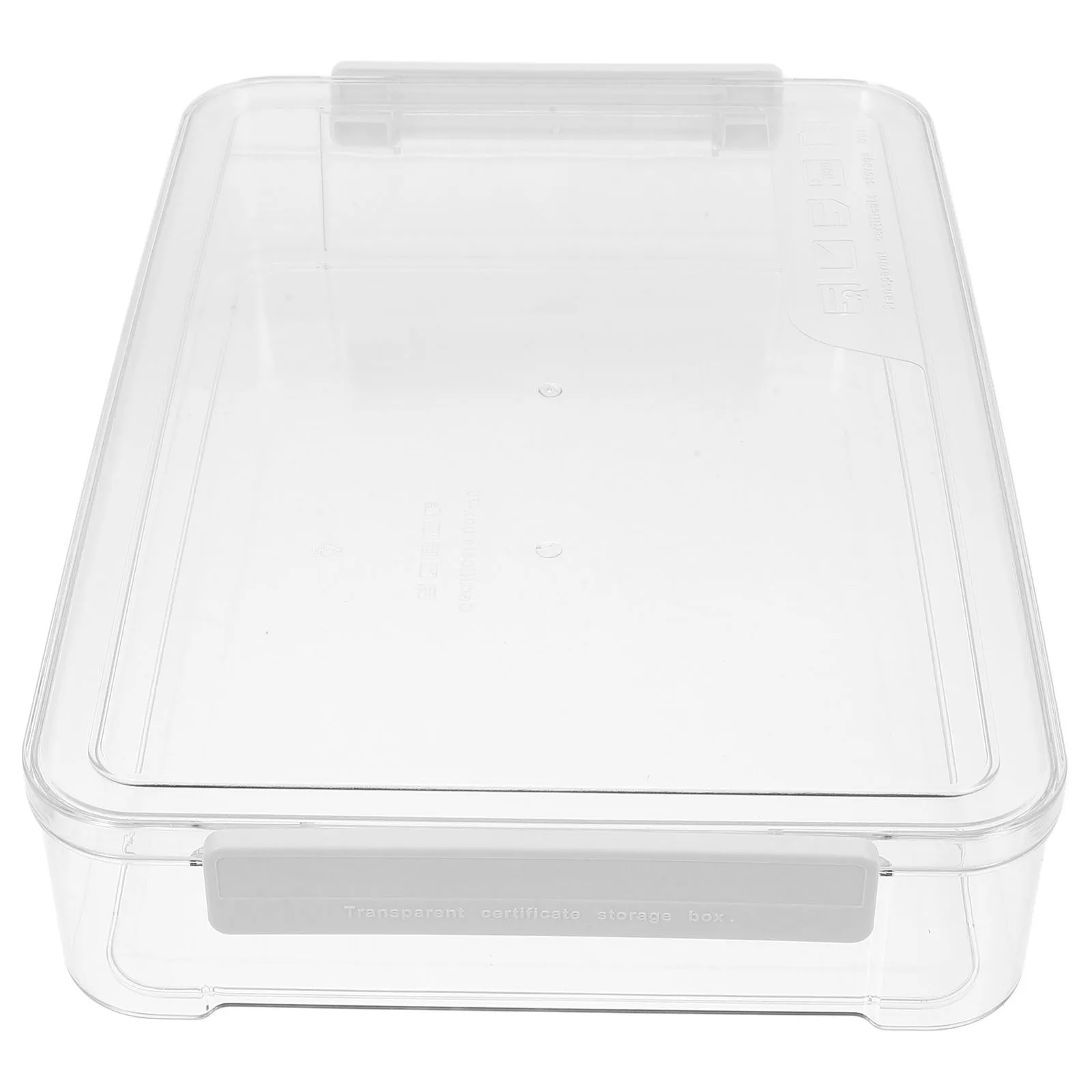 

Transparent Document Storage Box Home Office Use Quick Identification Retrieval Large Capacity Stylish Design