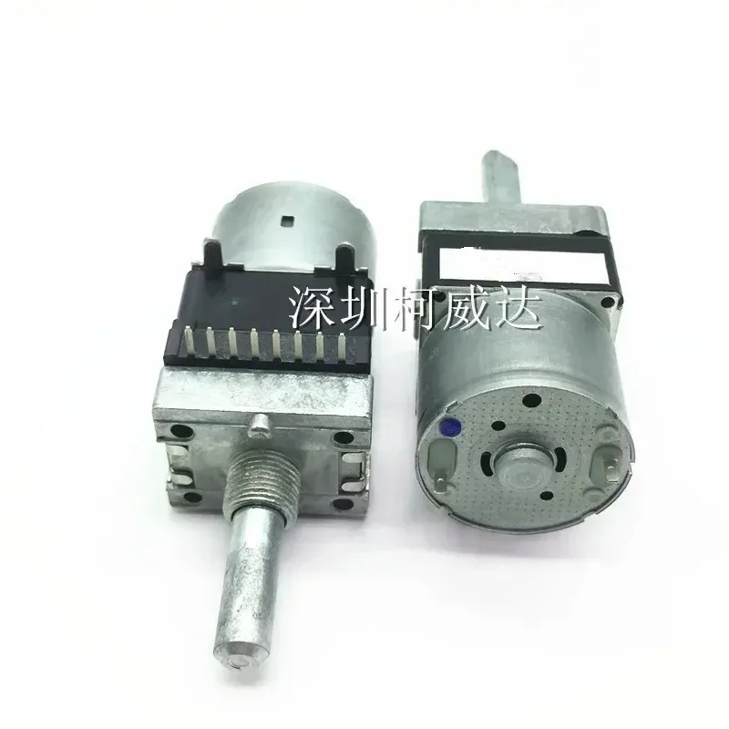 

5Pcs Motor Drive Potentiometer RK16812MG098 100KB ×2 Dual 8‑Pin With Tap Adjustable Potentiometer for Audio Equipment Control