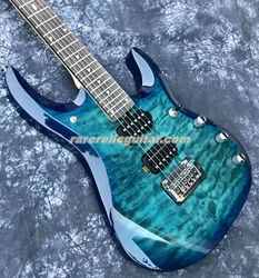 In Stock Petrucci Transparent Lake Blue Quilted Maple Top JP6 Electric Guitar Maple Neck Rosewood Fingerboard Tremolo Bridge