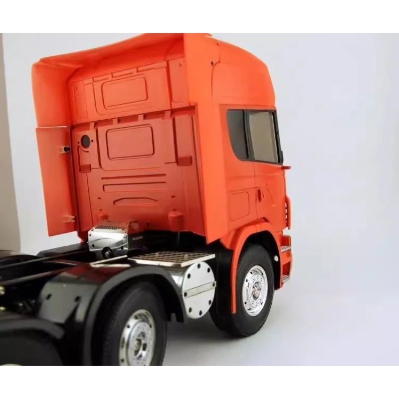 Tanque de escape de Metal decorativo para camión Tamiya RC, remolque volquete Scania R620 R470 1/14