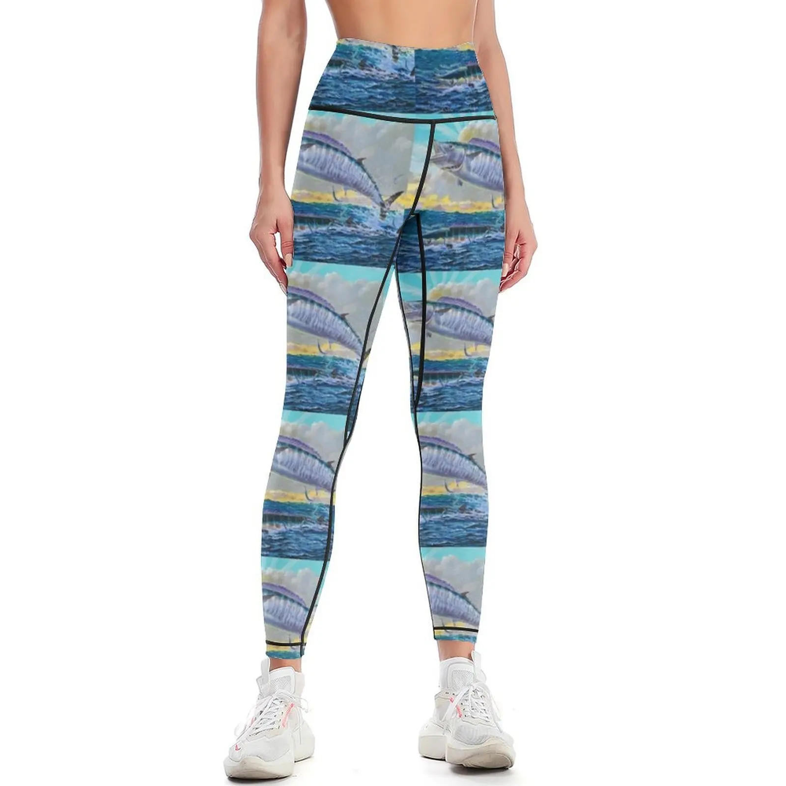 

Wahoo Sunset Leggings Pants sport gym's clothing Womens Leggings