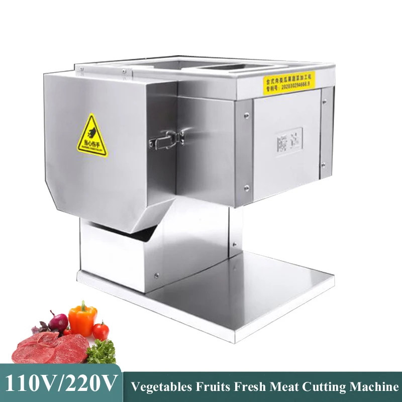 Stainless Steel Meat Cutting Machine Commercial Electric Meat Slicer Multifunctional Meat Shredder Dicing Machine