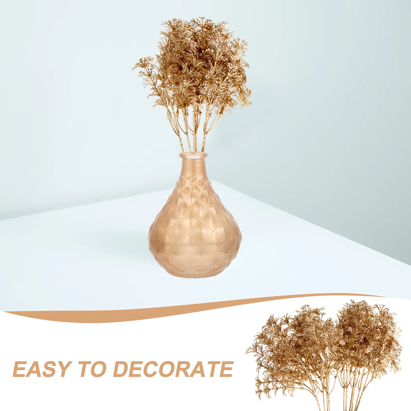 

12Pcs Christmas Plant Picks Artificial Glitter Wreath Arrangements DIY Holiday Decorations Flower Centerpiece Stems Fake Plant