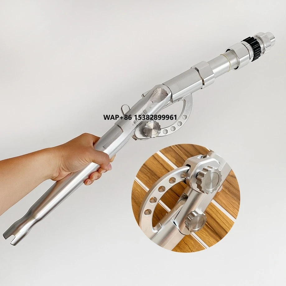 

4 #Heavy duty big game aluminum drag rod multi-angle adjustment handle accessories