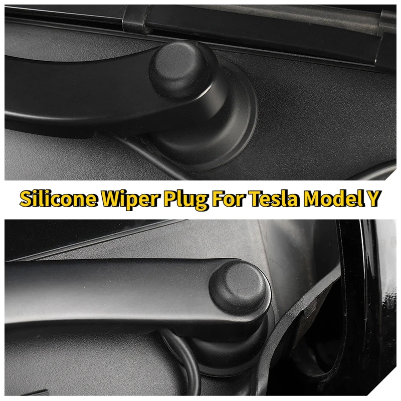 

For Tesla Model Y Car Windshield Wiper Protective Covers Wiper Dustproof Protection Bottom Sleeve Wiper Hole Cover Accessories