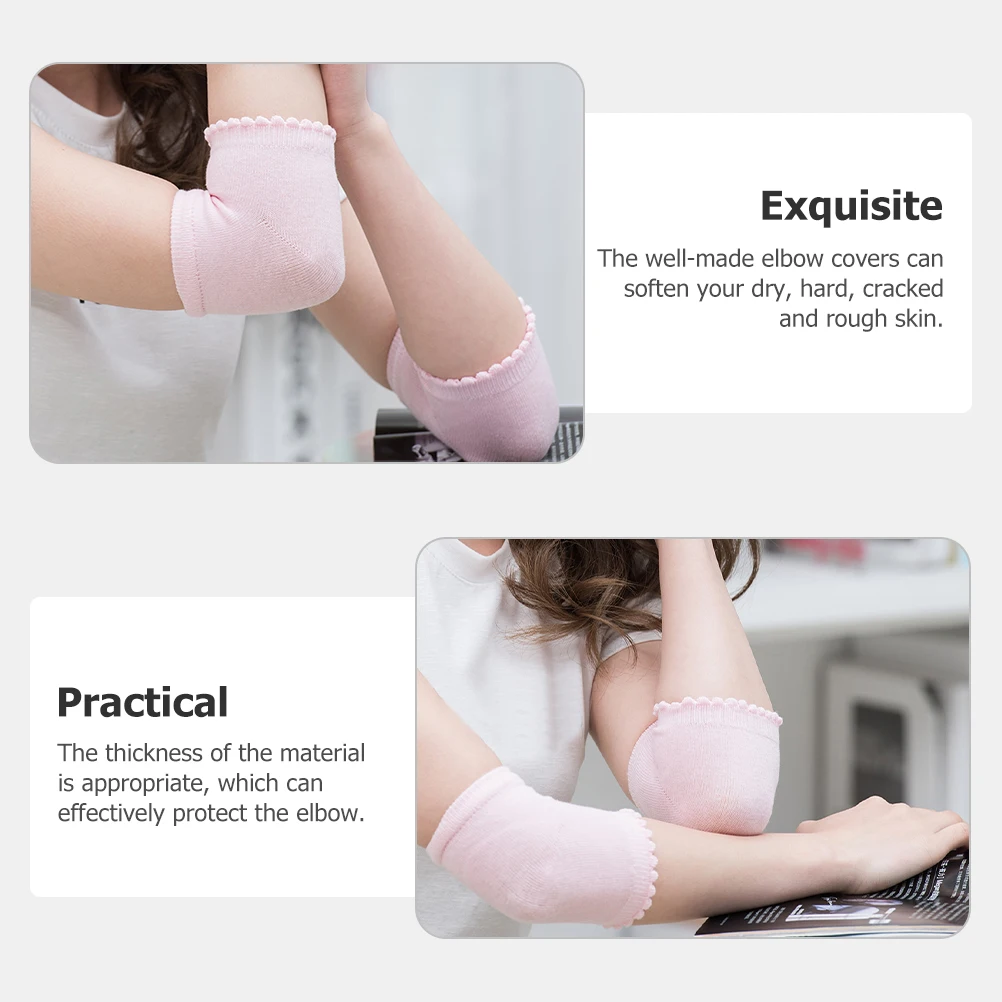 

3 Pairs Elbow Pads Wrap Gel Moisturizing Socks Heel Moisturizer Compression Sleeve Man