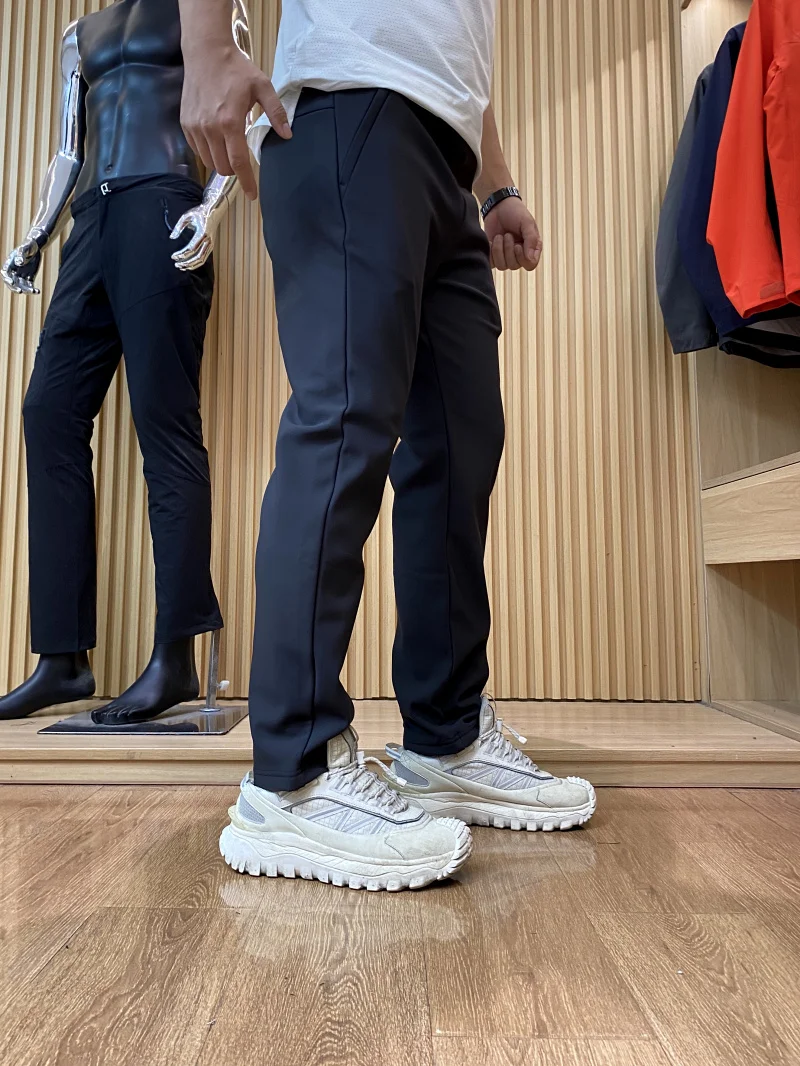 

Men's Casual Straight Leg Pants Fce Lined Outdoor Commuting Soft Comfortable Autumn Winter Faion Urban Sle Color