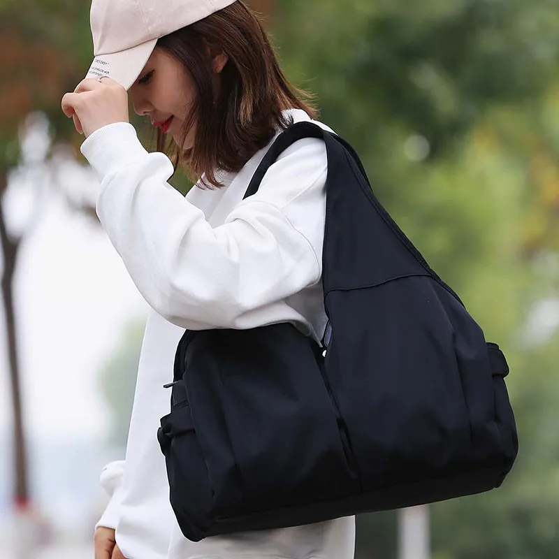 Multi Compartment Mom Bag Lightweight Storage Shoulder Bag Large Capacity Travel Bag Dry Wet Separation Sports Handbag