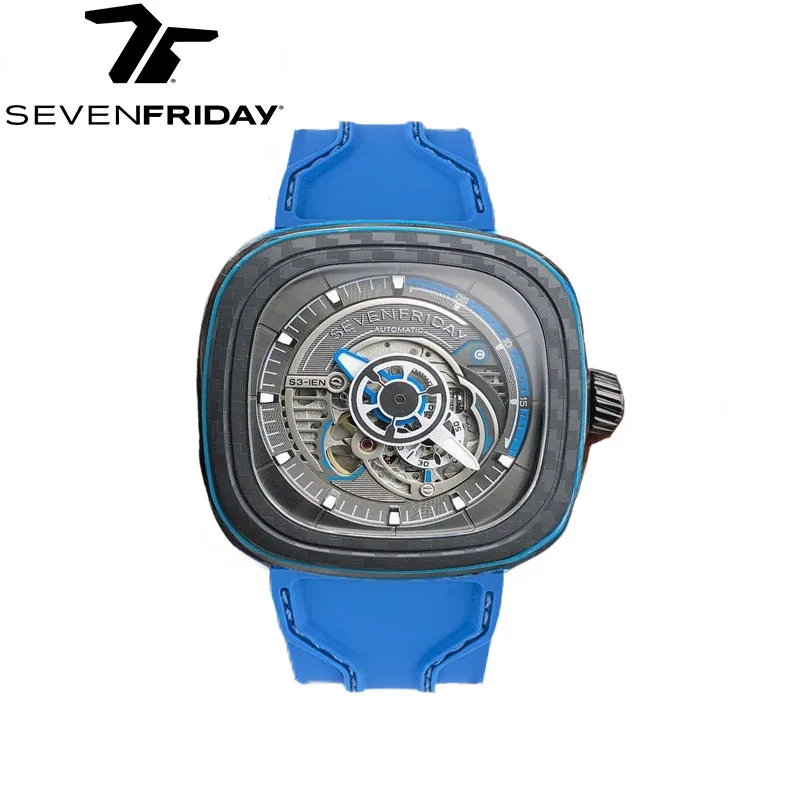 SEVEN FRIDAY watch S3/02 men\'s fully automatic mechanical watch S series waterproof fashion men watch luxury brand New Year gift