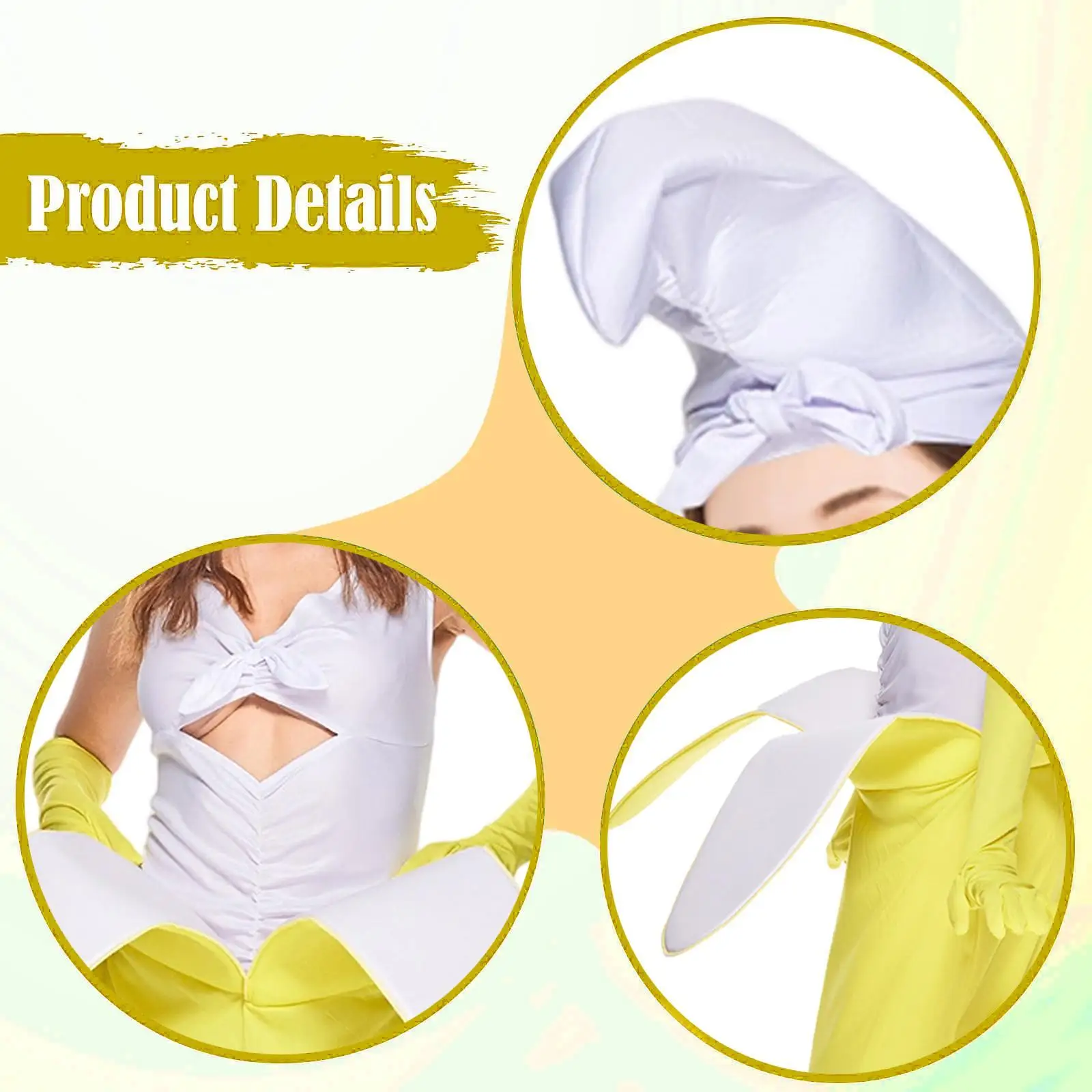 Banana Costume Dress Party Favor for Women Lady for Holidays Stage Performance