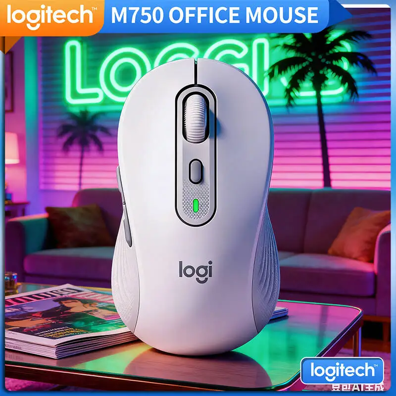 

Беспроводная офисная мышь M750 - 90% снижение шума, бесшумные клики, из переработанного пластика, 24 месяца работы от батареи, удобна для путешествий