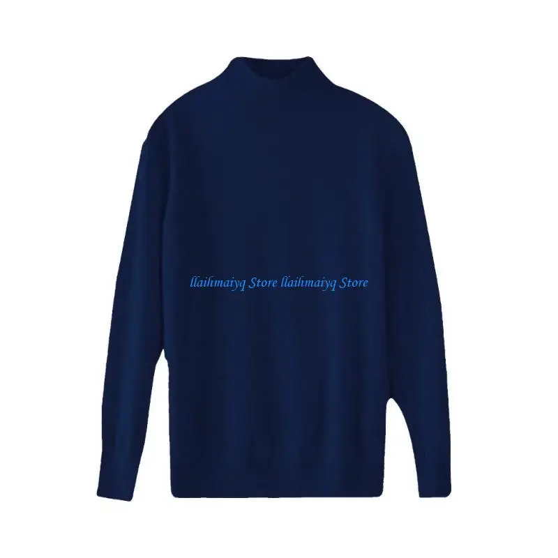 

573B Lightweight Warm Sweater For Womenl Office Wear Stretchy Knit Pullover Tops