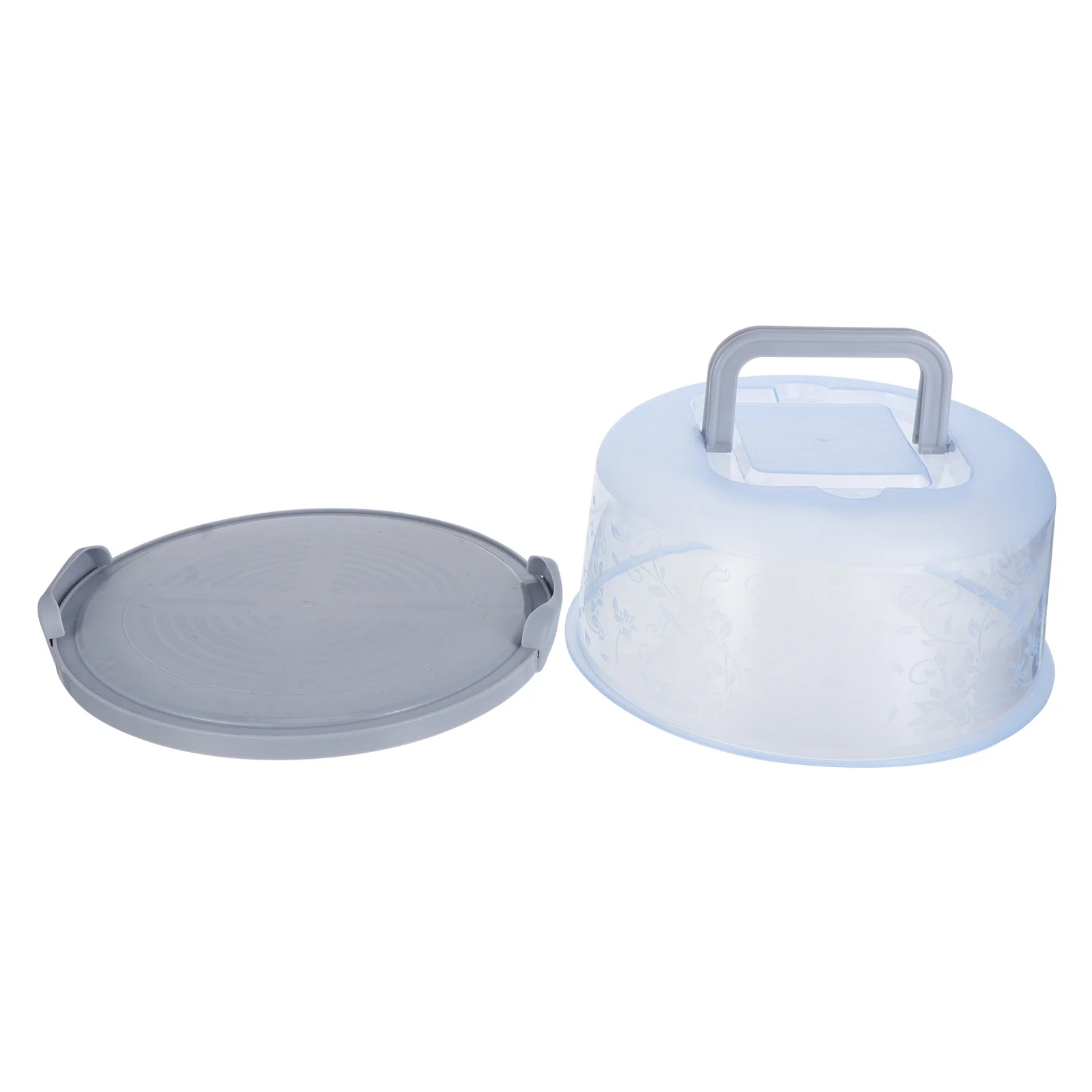 

Portable Cake Box for Travel Stand Food Container Cover Plastic with Lid