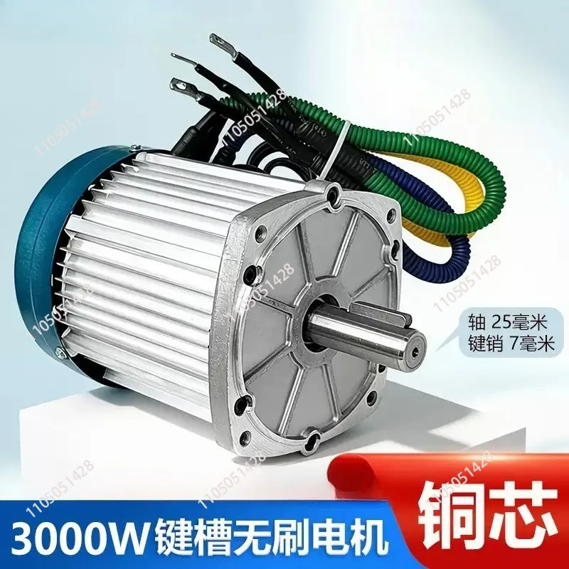Universal Pure Copper Brushless Modification Electric Toy cycle High Power  Tricycle High-Speed Motor 48 V60v 72v3000w