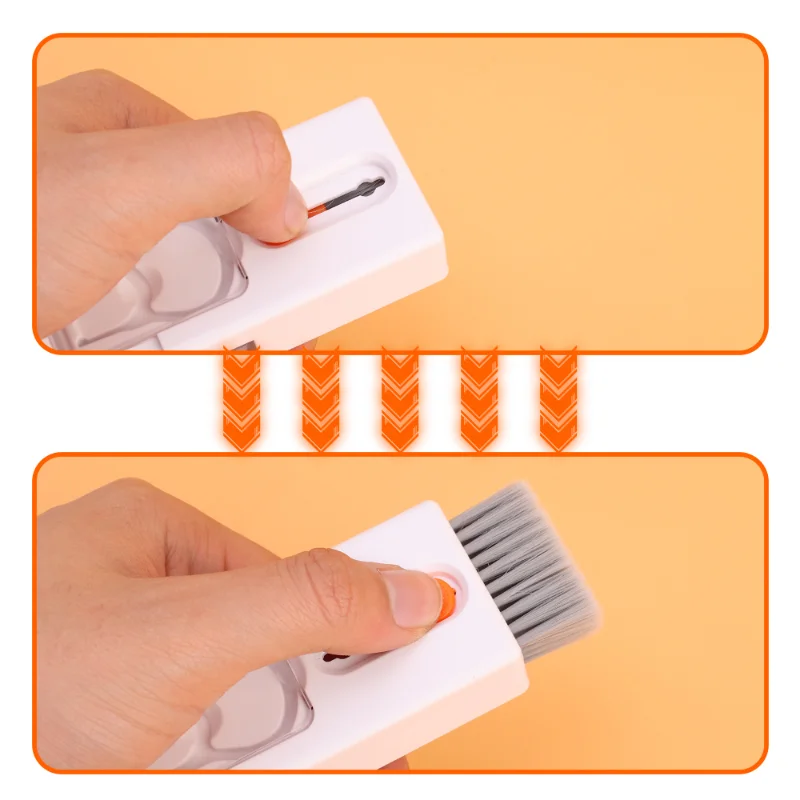 11-in-1 Cleaner Set Multifunctional Keyboard Cleaner Brush Kit Earphone Cleaning Pen Cleaner Set for Headset Phone Cleaning Tool