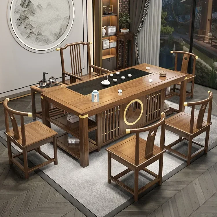 Chinese Solid Wood Table for Office Stable Structure Durable Build Premium Quality Easy to Clean Sturdy Construction