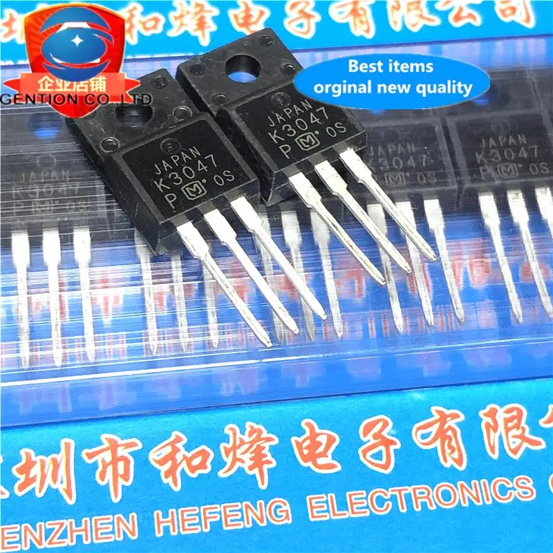 

10 шт. 100% оригинал, новый 2SK3047 K3047 TO-220F FET 600 В 3A