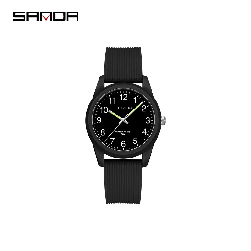 SANDA 6088 6089 Simple Couple Sport Watch Japan Original Battery Quartz Wristwatch Women Men Watches Waterproof Clock New Style