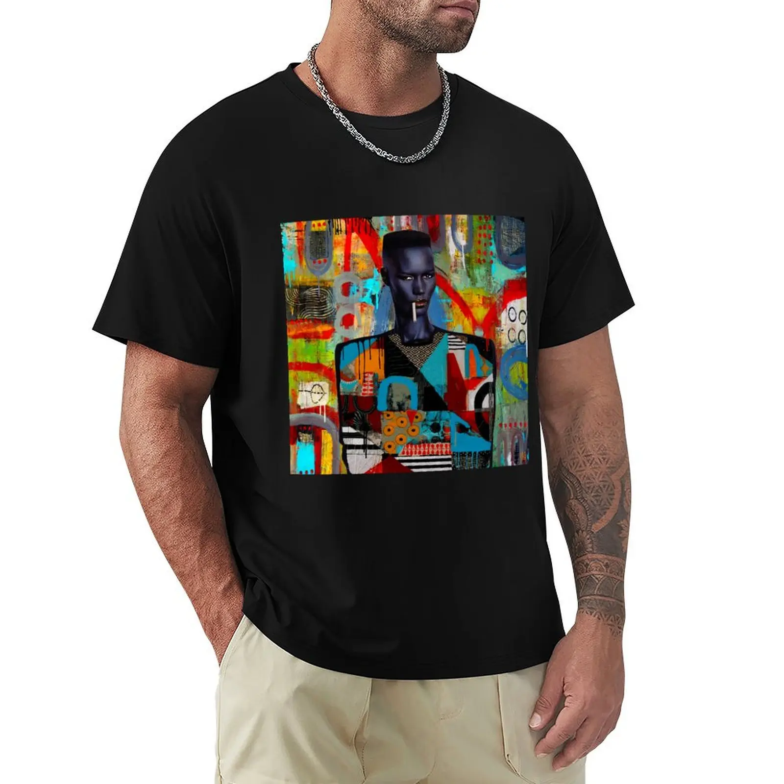 

Grace Jones T-Shirt blue lock oversize t-shirts man anime figures fashion shirts mens funny t shirts