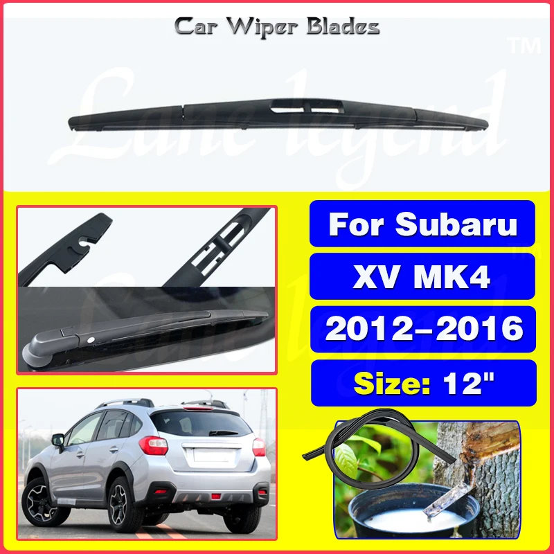 Wycieraczka 12 "tylne pióro wycieraczki do Subaru XV MK4 2012 2013 2014 2015 2016 szyba przednia szyba czysta tylna klapa okno samochodowa szczotka przeciwdeszczowa