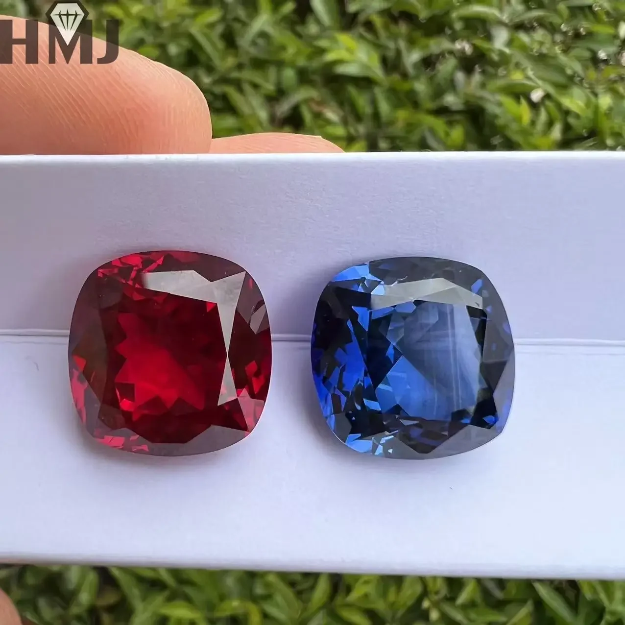 Lab Grown Sapphire Square Cushion Shape Top Quality Royal Blue Stone For Charms Diy Jewelry Making Selectable AGL Certificate