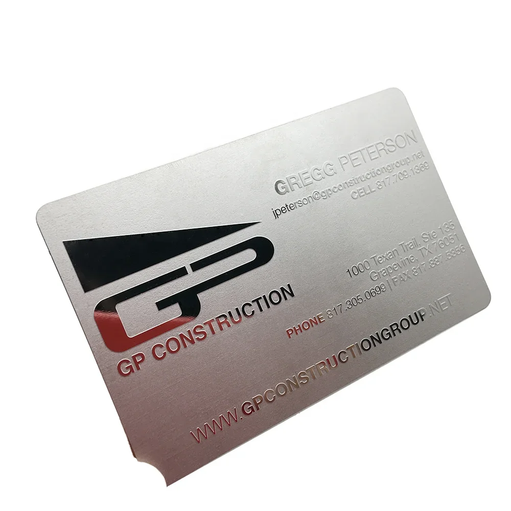 

Изготовленная на заказ роскошная визитная карточка из серебряного и золота с обратной травлением и металлическим зеркалом, визитная карточка с полым металлическим зеркалом