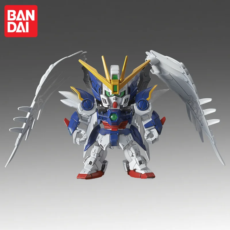

In Stock Bandai Original Sdcs Gundam Wing Gundam Zero Ew Action Figure Model Doll Brand New Boxed Anime Characters Toys Model