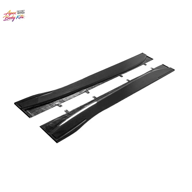 Paktechz Dry Carbon Fiber Parts Bodykit Side Skirt Trims for Aston Martin DB11