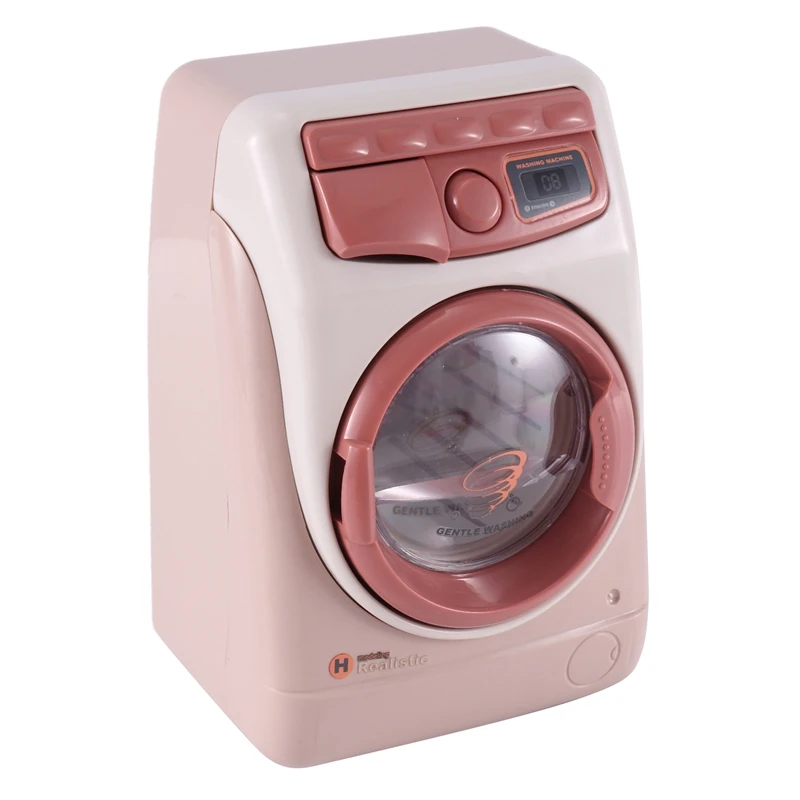 YH129-3SE Household Simulation Electric Washing Machine Children's Small Home Appliances Kitchen Toys Parts For Boys And Girls