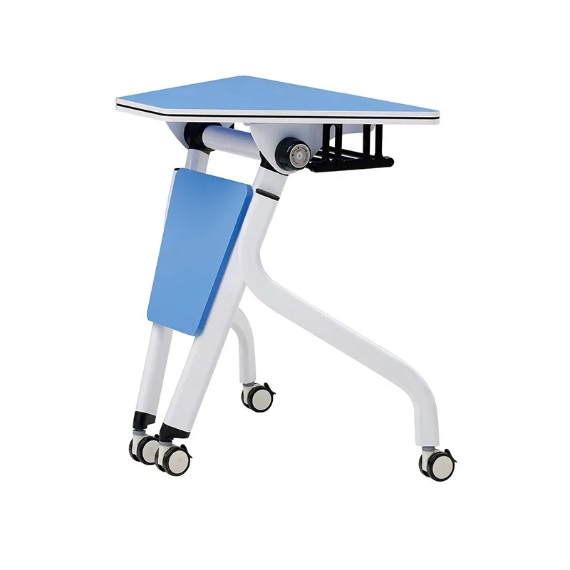 Fan-shaped folding training table, multi-person splicing round table, table movable conference table