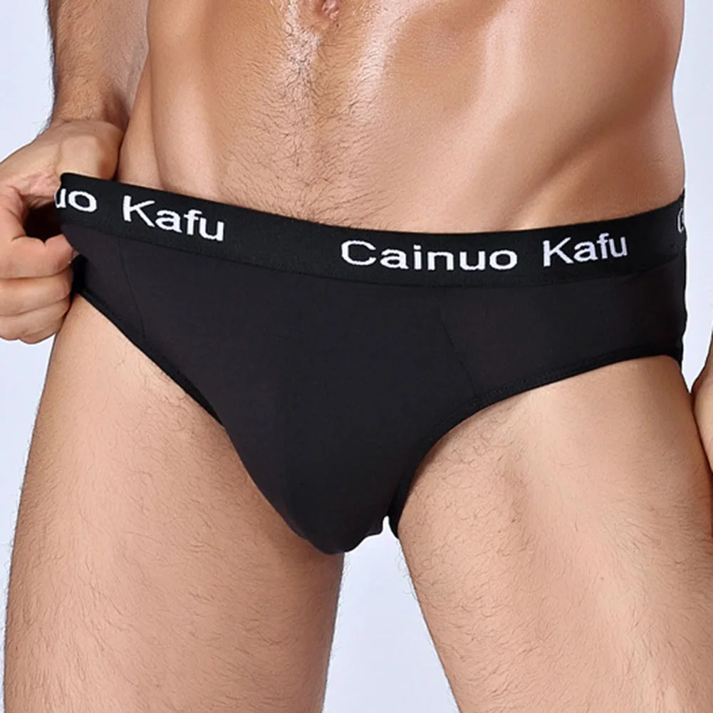 

Men Solid Color Thin Soft Breathable Pouch Underwear Underpants Panties Low Rise Men Bikini Briefs U Pouch Lingerie