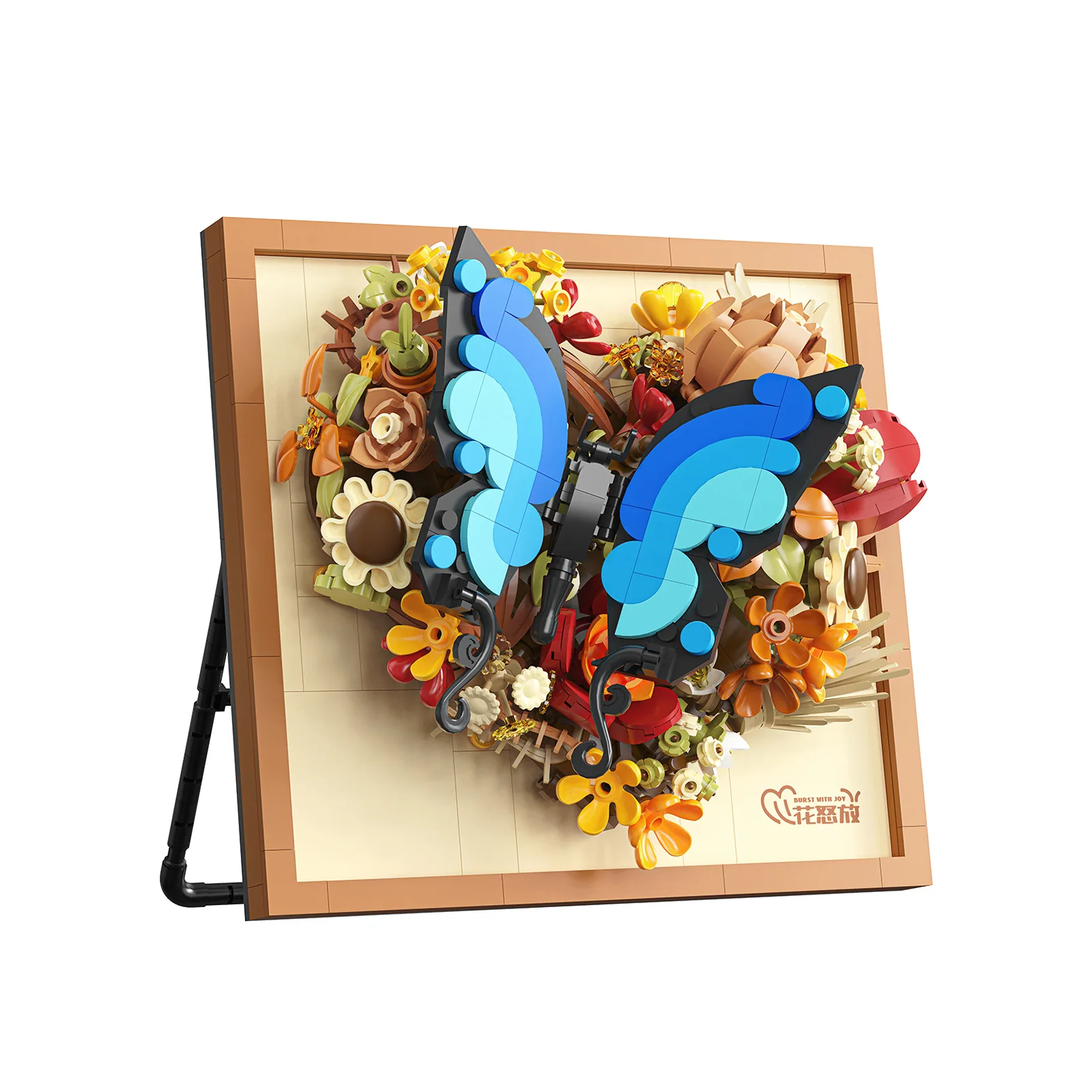 

Photo frames Micro Block Set flower Mini Building Blocks Toy Assembly 3d Constructor Brick Toy For Children girl Christmas Gift