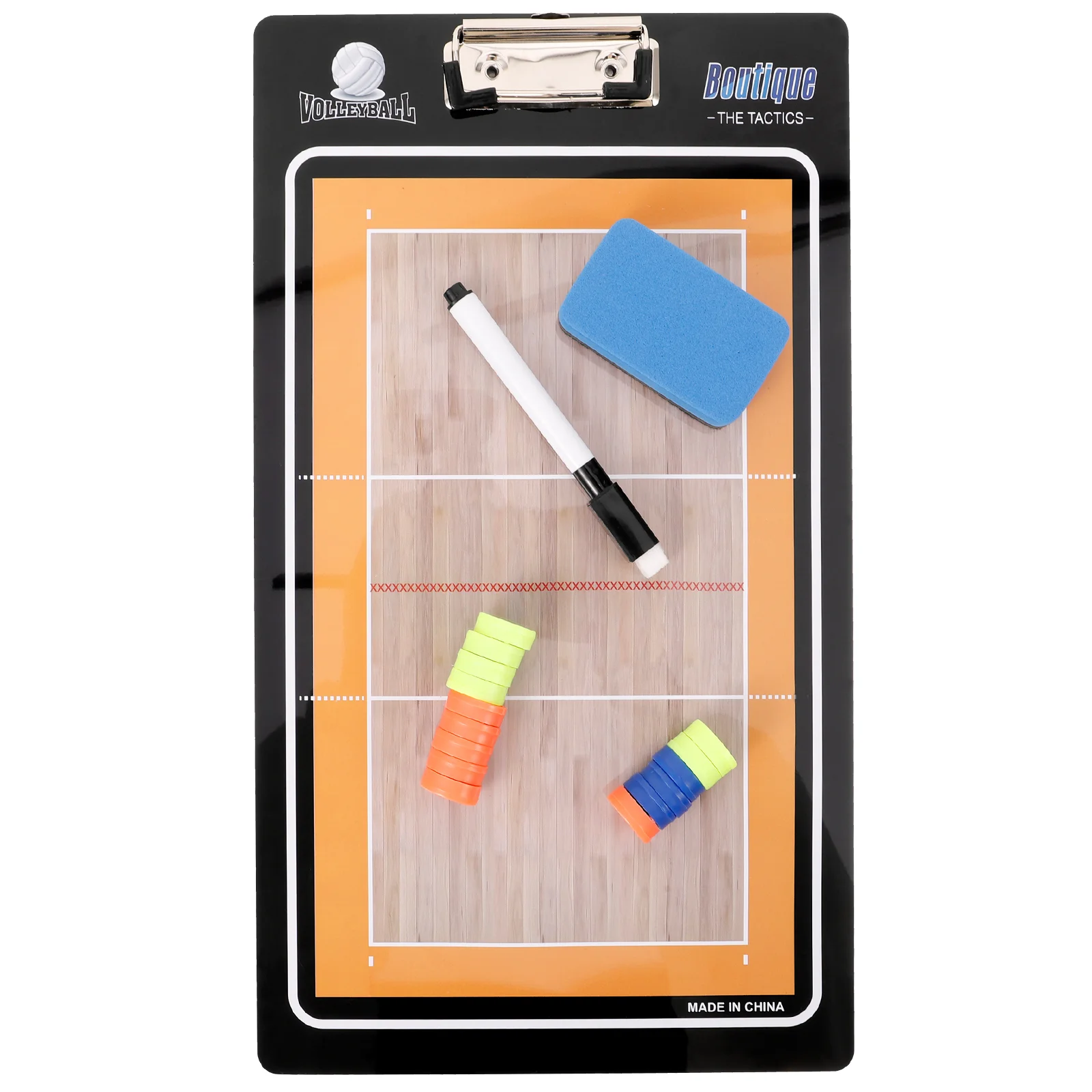 

Volleyball Board Sports Coaches Clipboard Portable PVC Demo Coaching White