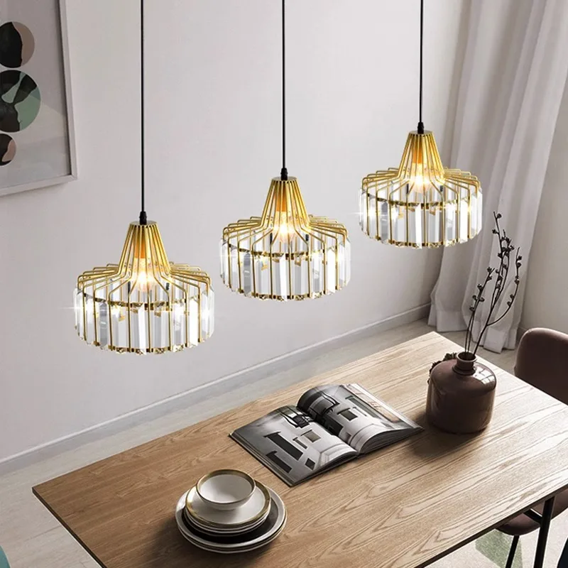 

Modern Crystal Chandelier LED Restaurant Chandeliers Bedroom Lighting Crystal Lamp Living Room Balcony Lights Bar Crystal Light