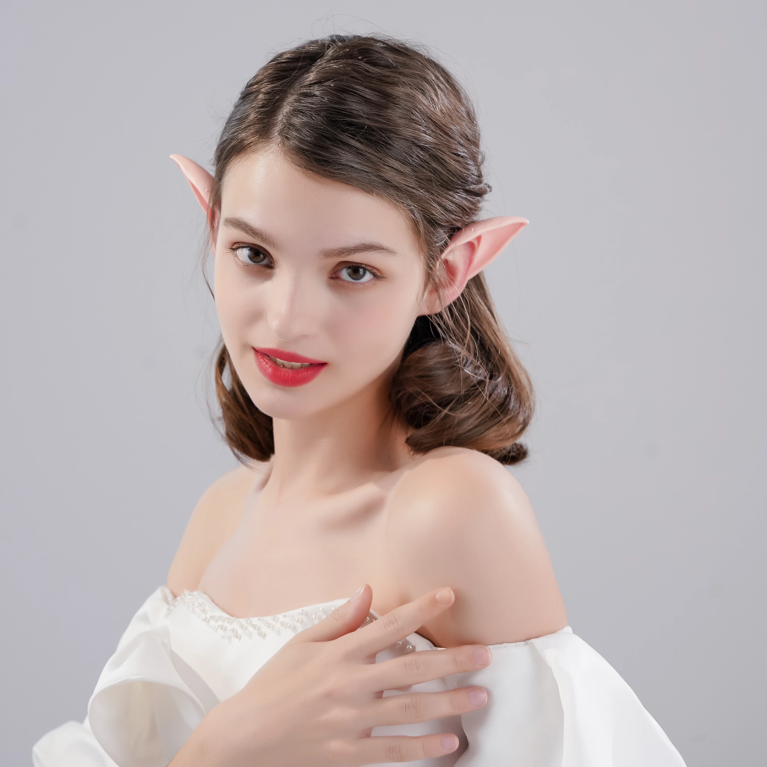 Halloween Decorative Props A Lady COS Elf Fake Pointed Ears&Holiday Dressing Prop