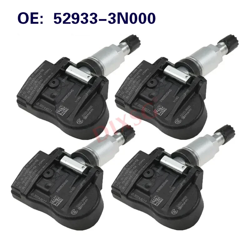 

4 шт. 52933-3N000 Датчик TPMS 315 МГц 529333N000 Датчик контроля давления в шинах для HYUNDAI ACCENT KIA 2012-2017 годов выпуска