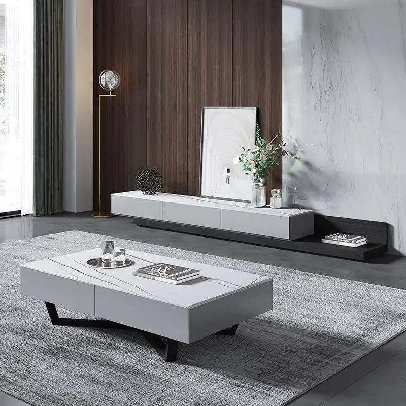 

Комплект журнальных столиков для гостиной: стол из мраморной плиты, роскошный качественный стол, мебель из натурального мрамора