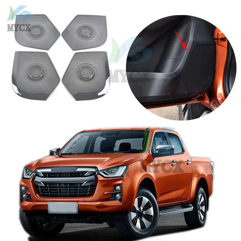 For ISUZU DMAX D-MAX D MAX 2021 2022 Speaker Conversion Net Cover Car Audio Decorative Circle Metal Mesh Grille Protection