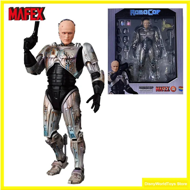 100% оригинал Medicom Mafex 192 Robocop Murphy Head Damage No 192 Ver в наличии, коллекция аниме, фигурки, модель игрушки