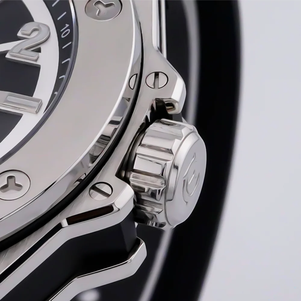 ساعة اليد الميكانيكية ENITON FKM Band 316L Steel 82S7 ساعة يد تعمل بالحركة اليابانية هيكل عظمي أوتوماتيكي ساعة مضيئة للرجال