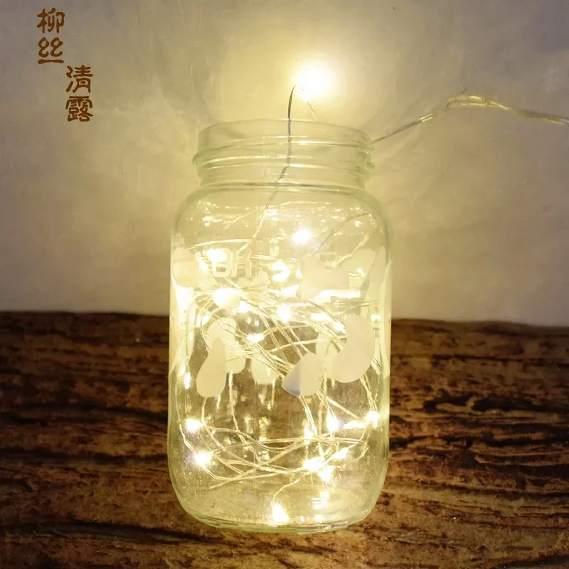 led copper wire lamp garland light string lamp wire battery type firefly romantic line lamp christmas decoration copper