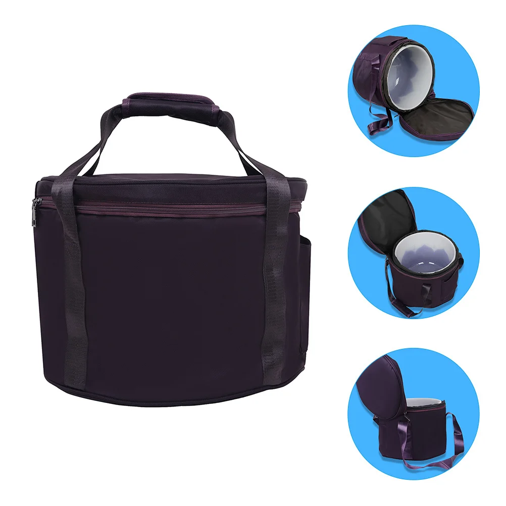 

Singing Bowl Storage Bag Portable Crystal Bowl Case with Thickened Liner for Meditation Practice Polyester Cotton