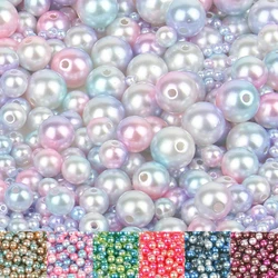 3/4/6/8/10/12mm 50-5000Pcs ABS Imitation Pearl Beads Round Loose Beads Handmade DIY Necklace Bracelet Jewelry Making Accessories