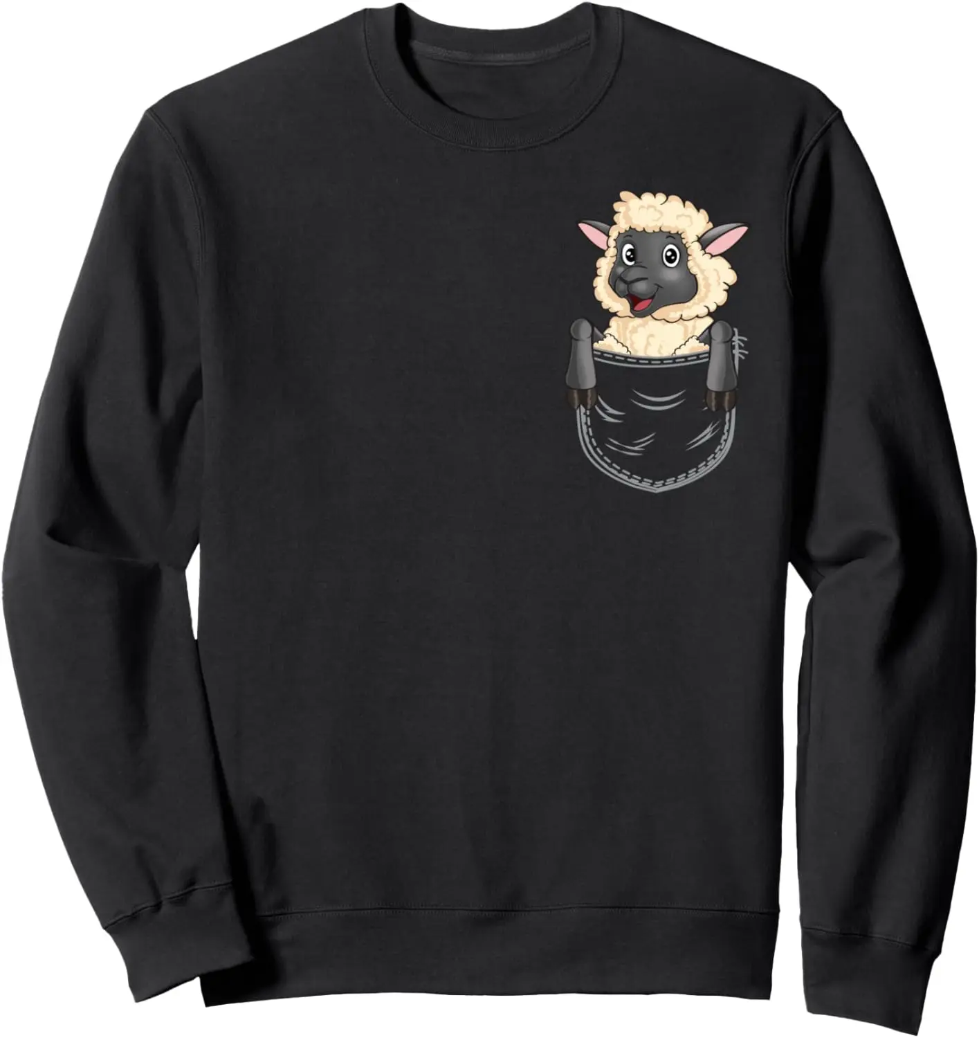 

Толстовка с овечьим карманом на груди Sweet Sheep Lover Farmer Baby Sheep Sweatshirt