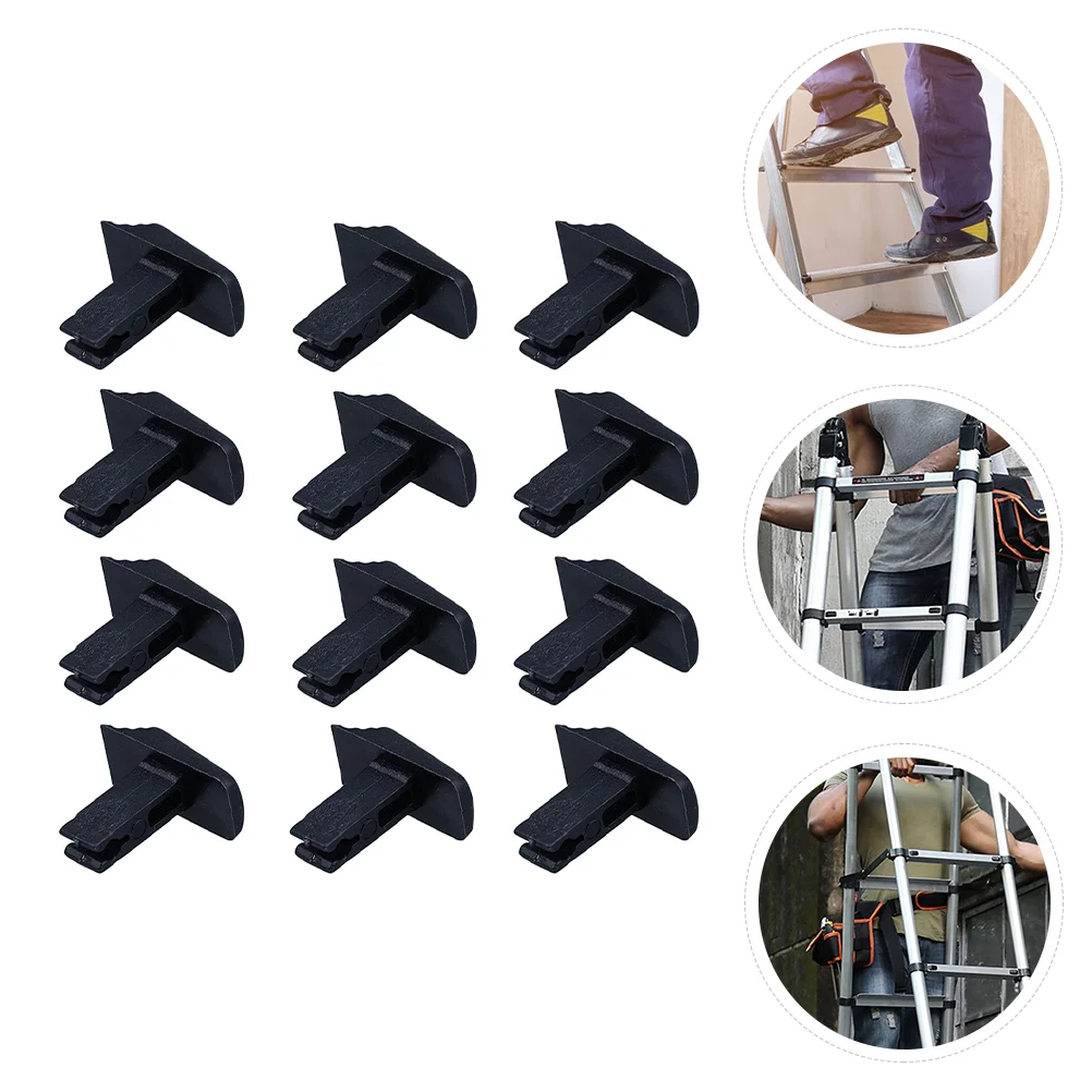 

12 Pcs Extendable Ladder Button Tarp Clips Accessories Replacement Retractable Telescopic Ladders Foot