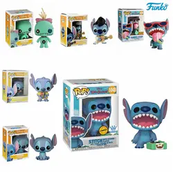 FUNKO POP Disney Stitch with Record Player 1048# Summer Stitch 636 Scrump 126# Elvis Stitch 127# Aloha Stitch 203# 159# Figures